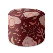 Round Pouf Footstool Abstract Nature-Oxford