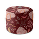 Round Pouf Footstool Abstract Nature-Oxford