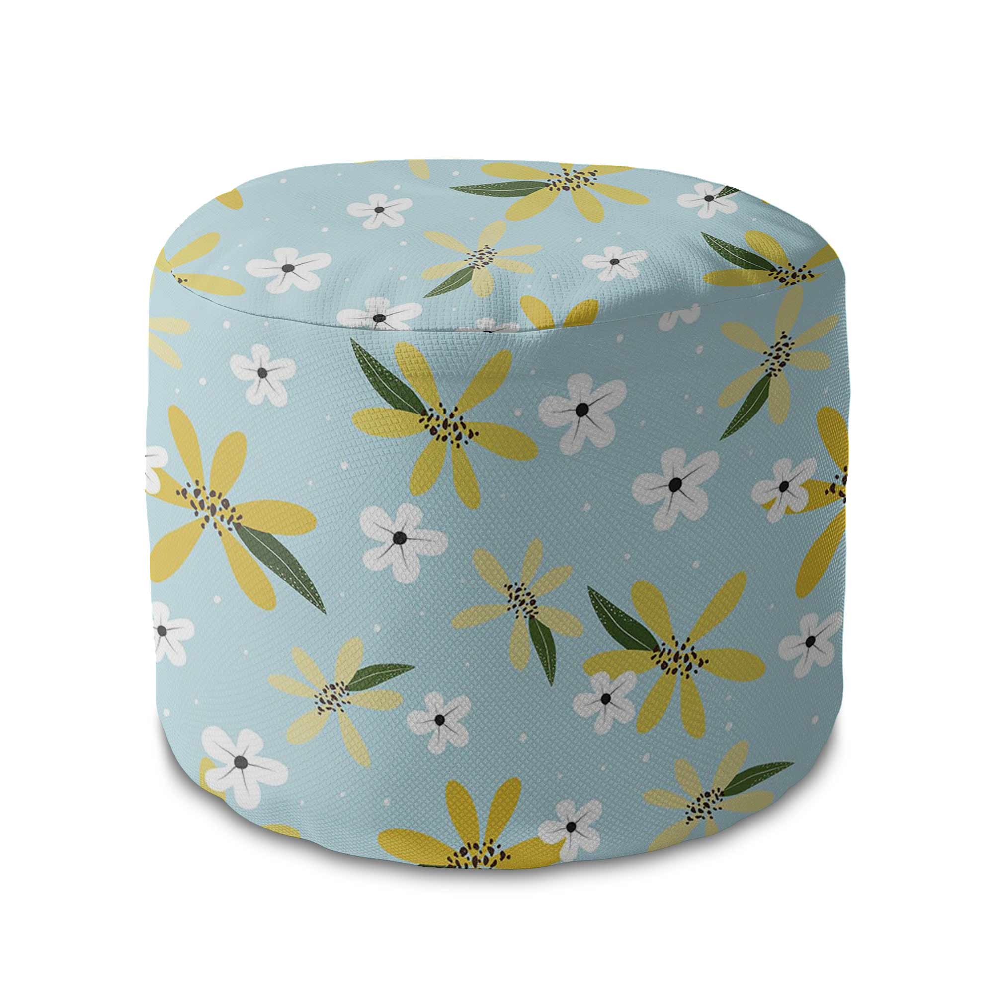 Round Pouf Footstool Summertime-Oxford