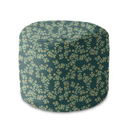 Round Pouf Footstool Tiny Flowers-Oxford