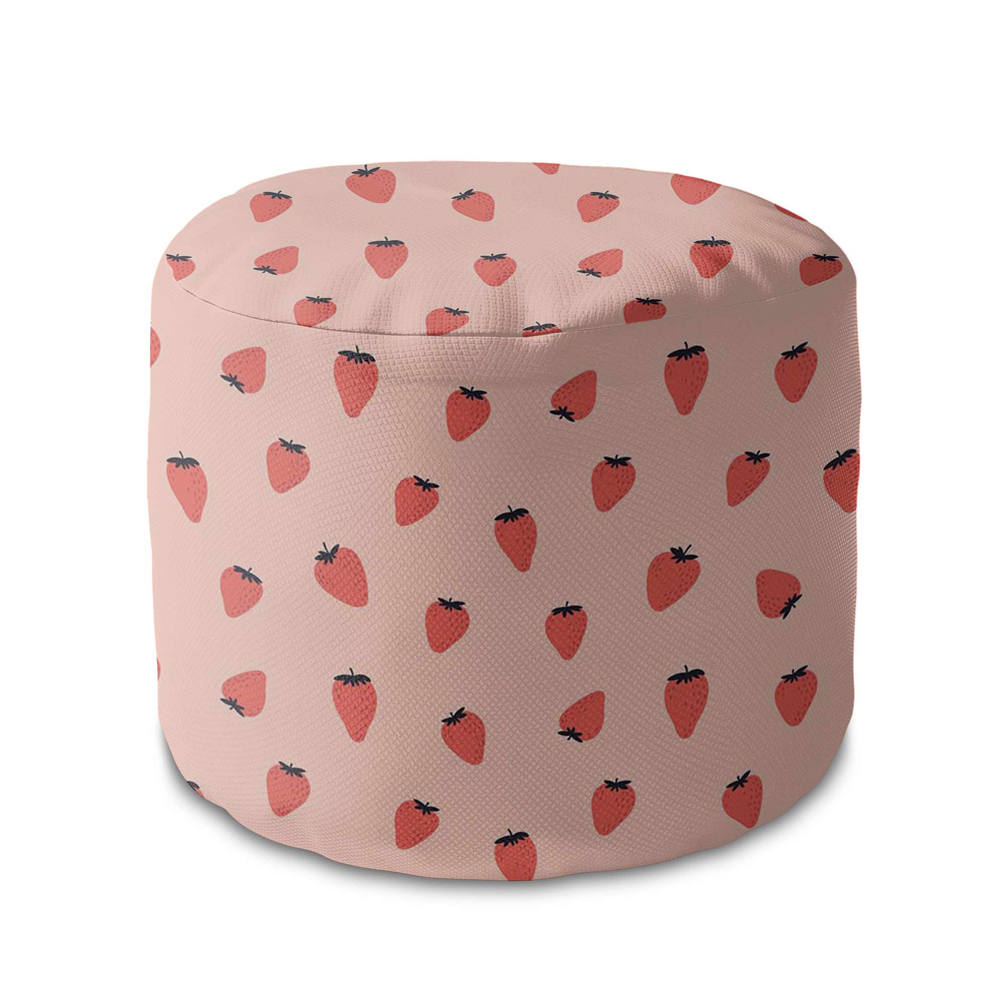 Puf okrągły podnóżek Strawberry-Velvet