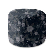 Round pouf footstool Fantasy Flowers