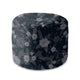 Round pouf footstool Fantasy Flowers-Velvet