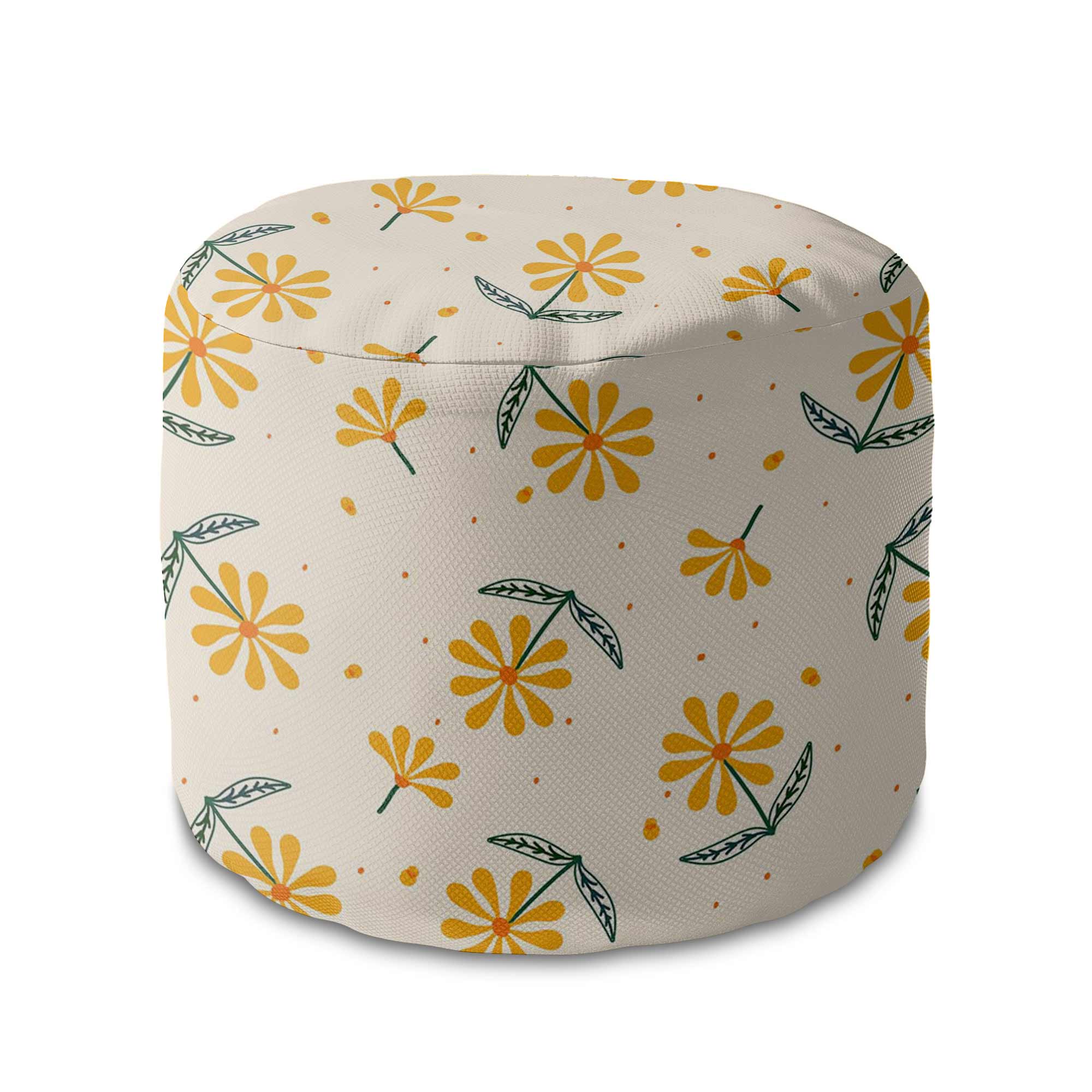 Round Pouf Footstool Sweet Summer Morning-Oxford