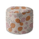 Round Pouf Footstool It Must be August-Velvet