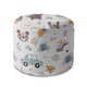 Runder Hocker Fußstütze It's a Boy-Velvet