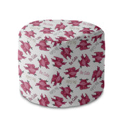 Runder Hocker Fußstütze Cute Dragon-Velvet