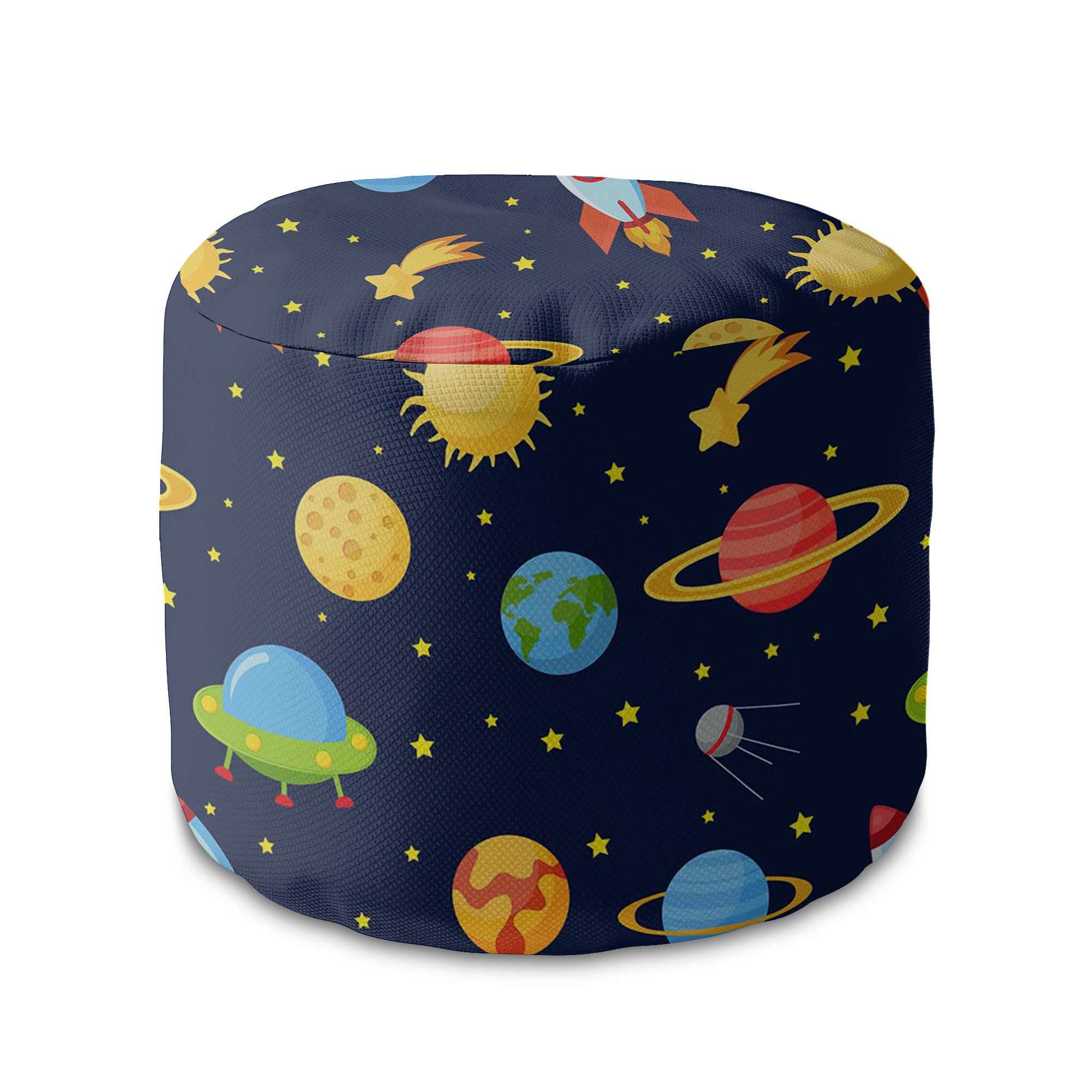 Round pouf footstool Galaxy-Oxford