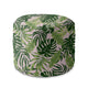 Runder Hocker Fußstütze Tropical Jungle Leaves