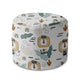 Round Pouf Footstool Lion King-Oxford