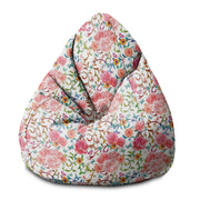 Puf Pearshape Motyle z Kwiatami-S-Oxford