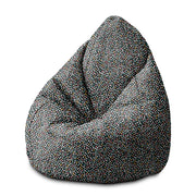 Pearshape Pouf Multicolor Polka Dots-M-Oxford