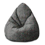 Pearshape Pouf Multicolor Polka Dots-S-Oxford