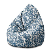 Pearshape Pouf Navy Petal-M-Velvet