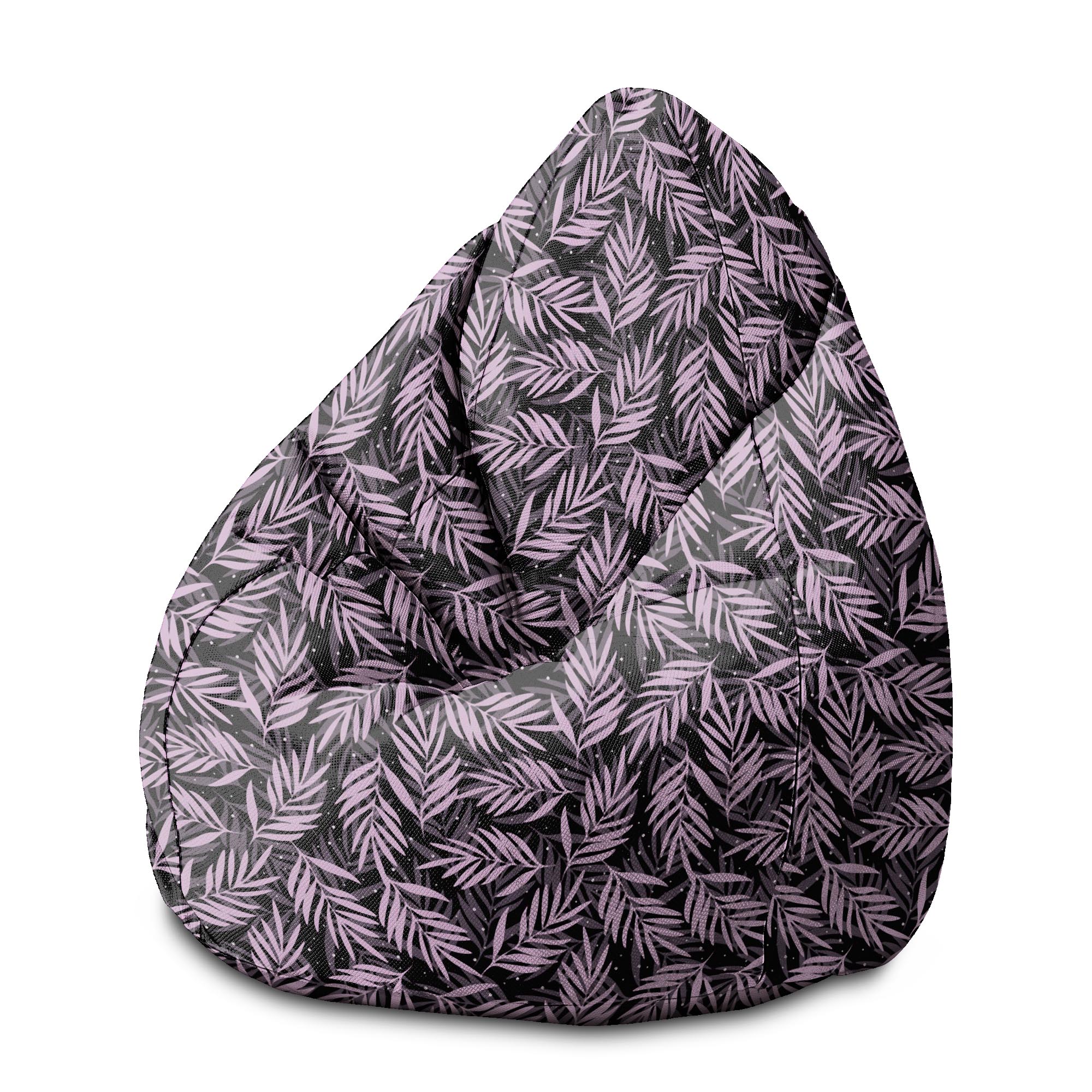 Puf Pearshape Palmové Listy v Noci-M-Velvet