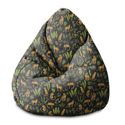 Pearshape Panther Pouf on Black