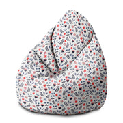 Sedací vak Pearshape Scandi kvety-M-Oxford