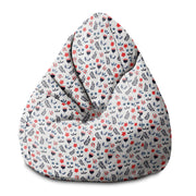 Pearshape Scandi Flowers Pouf-S-Velvet