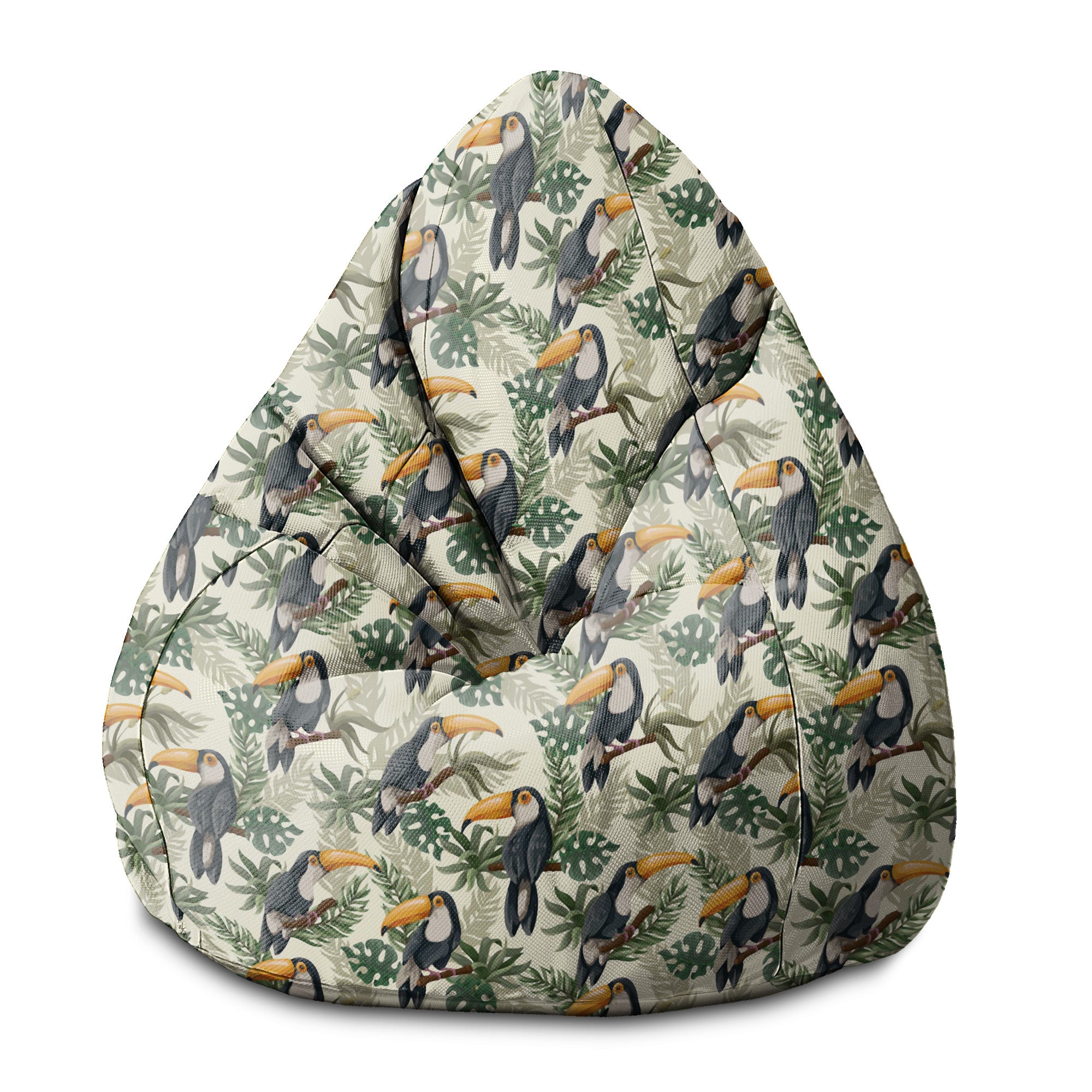 Pearshape Pouf Toucans Jungle