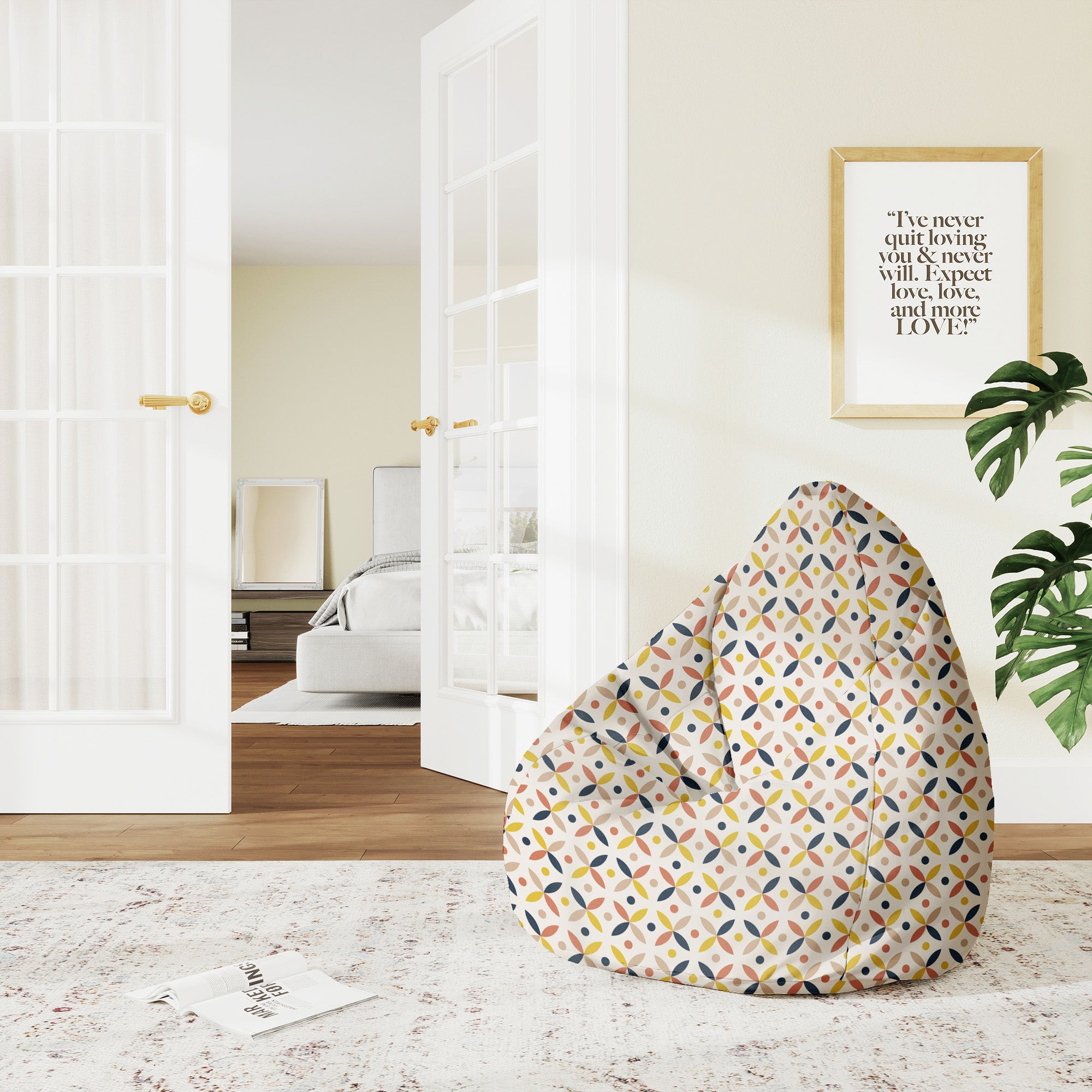 Pearshape Pouf Scandinavian Design-M-Velvet