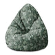 Puf Pearshape Tropical Green Leaves Palm