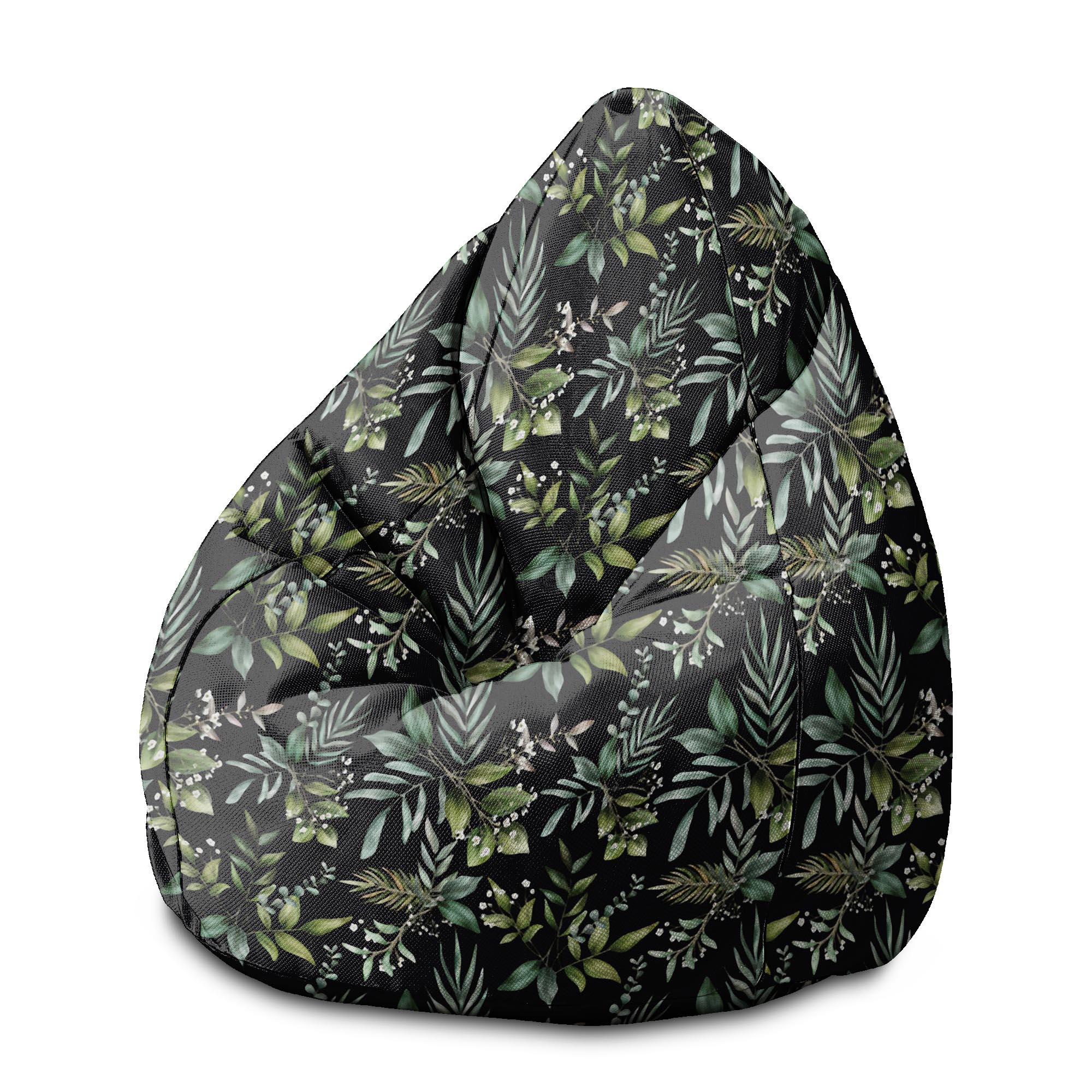 Pearshape Pouf Watercolor Elegant Floral-M-Oxford