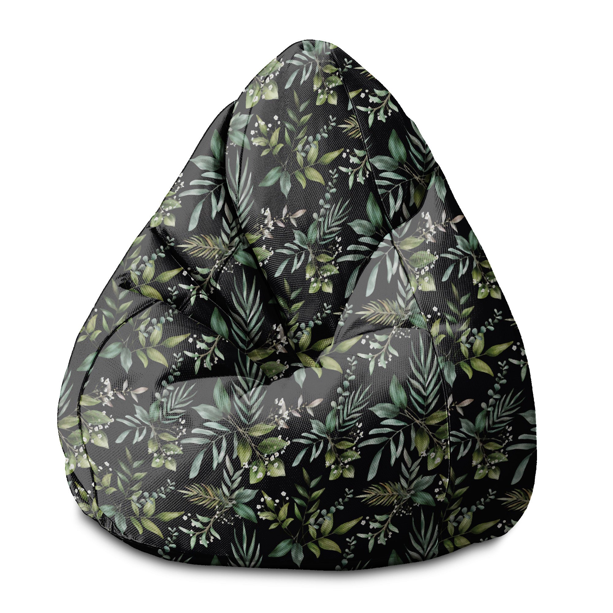 Sedací vak Pearshape Akvarelové elegantné kvety-S-Oxford