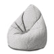 Sedací vak Pearshape Biele srdcia-M-Oxford