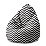 Pearshape Pouf Zig Zag Black-M-Oxford