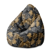 Pearshape Pouf Golden Monstera-M-Velvet