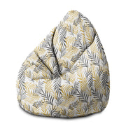 Pearshape Pouf Golden Leaves-M-Velvet