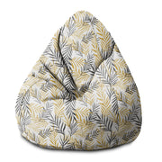 Pearshape Pouf Golden Leaves-S-Velvet
