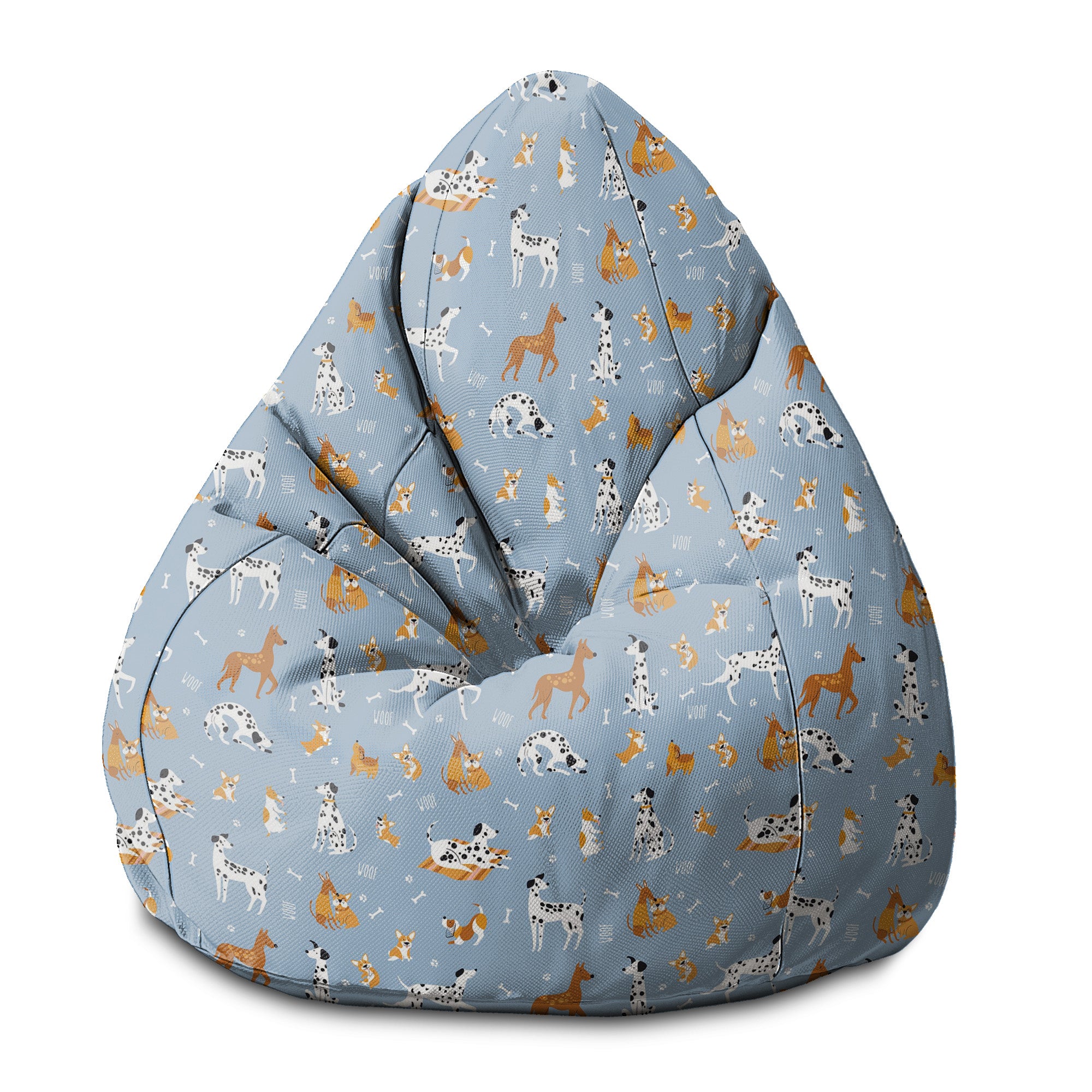 Pearshape Pouf Cartoon Dogs-S-Oxford