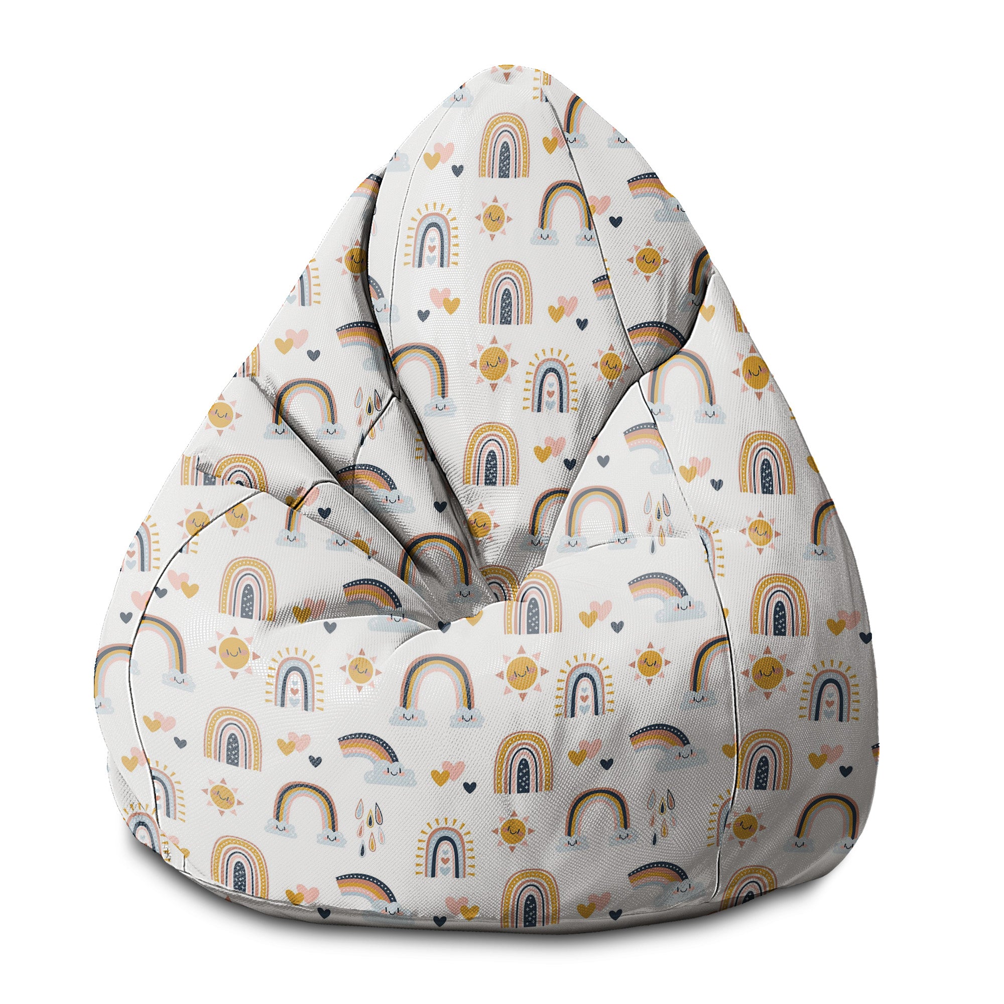 Sitzsack Pearshape Cartoon Regenbogen und Sonne-S-Oxford
