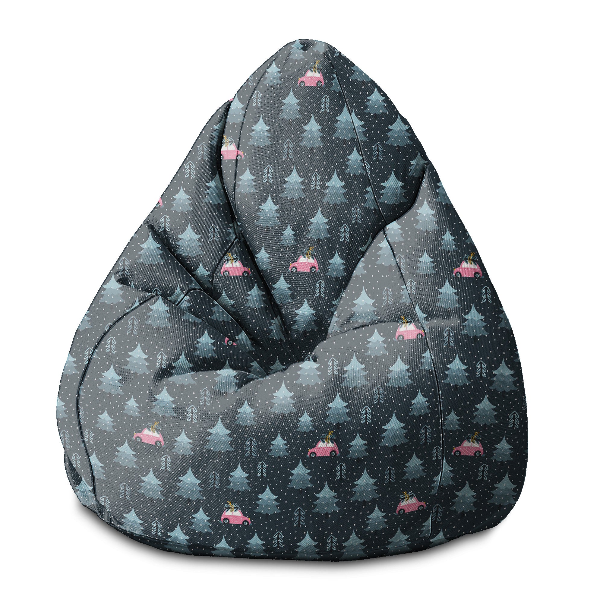 Pearshape Pouf Christmas Trip-Oxford-M