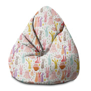 Pearshape Pouf Colorful Rabbits-S-Oxford