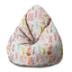 Puf Pearshape Colorful Rabbits