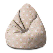 Pearshape Pouf Elegant Swans