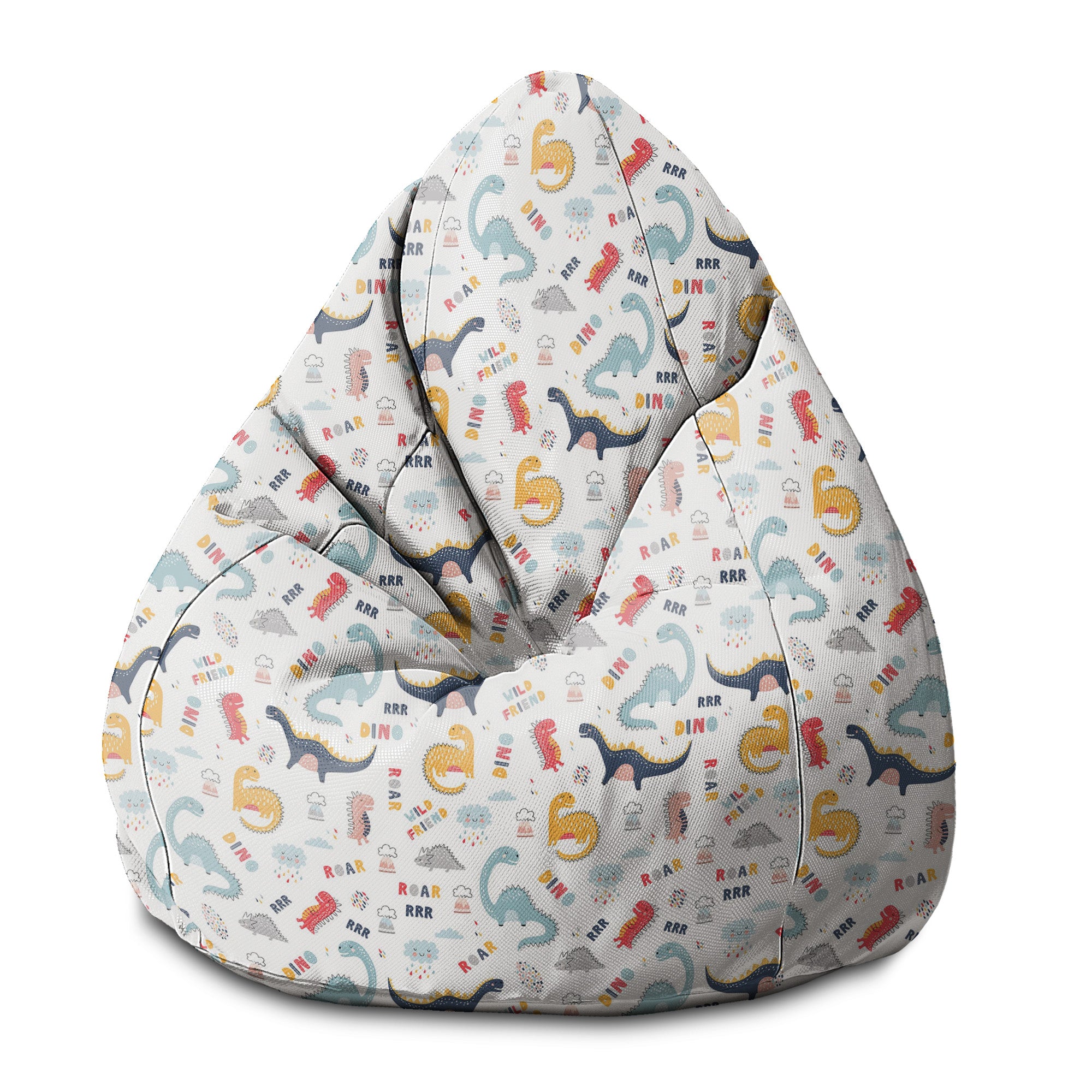 Pearshape Pouf Funny Kids Dinosaurs
