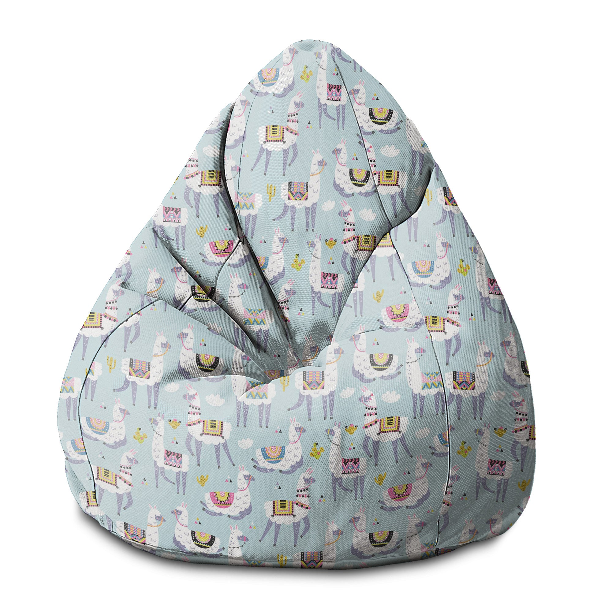Pearshape Pouf Llama and Cactus-S-Oxford
