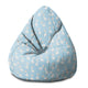 Sitzsack Birnenform Lama Blau-S-Samt