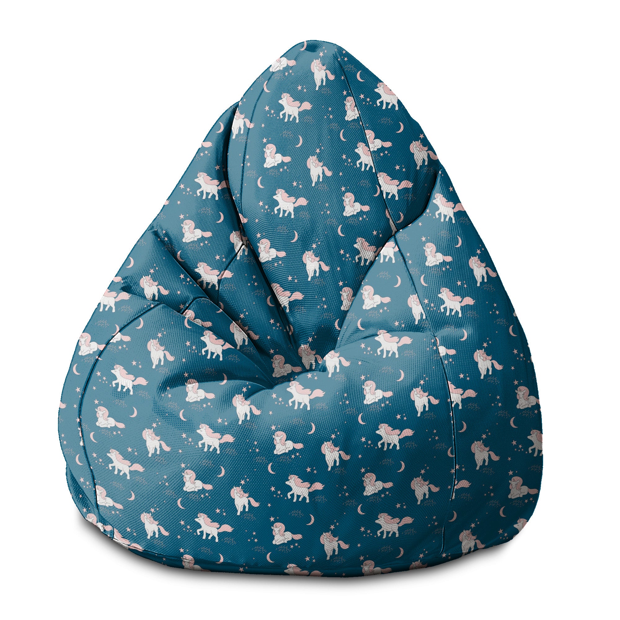 Pearshape Pouf Magical Pink Unicorn-S-Velvet