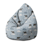 Pearshape Pouf Polar Bear-M-Oxford