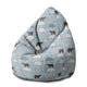 Pearshape Pouf Polar Bear-M-Velvet
