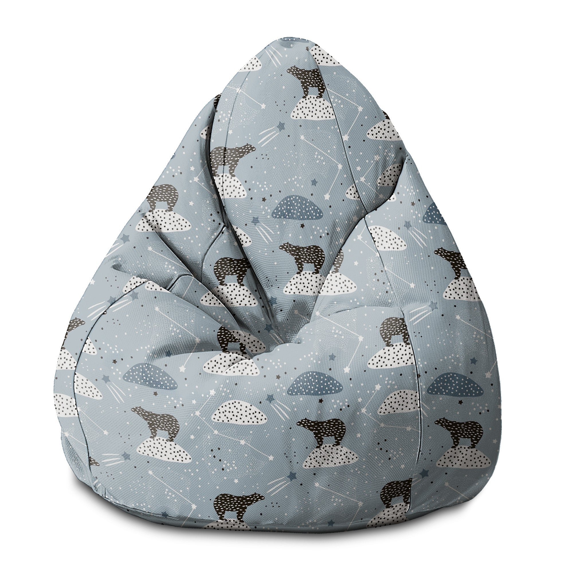 Pearshape Pouf Polar Bear