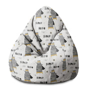 Pearshape Pouf Superhero Bear-S-Velvet