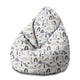 Pearshape Pouf Pastel Kids Dinosaur-M-Oxford