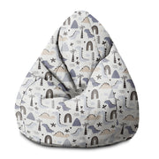 Pearshape Pouf Pastel Kids Dinosaur-S-Oxford