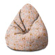 Pearshape Pouf Pink Cartoon Dogs-S-Velvet