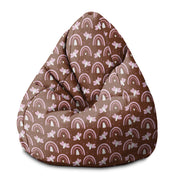Pearshape Pouf Butterflies and Rainbows-S-Oxford